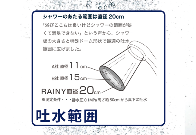 レイニー 節水ストップシャワー ホースセット